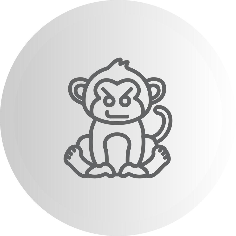 Bad Monkey Display Optimized Graphic Asset vector