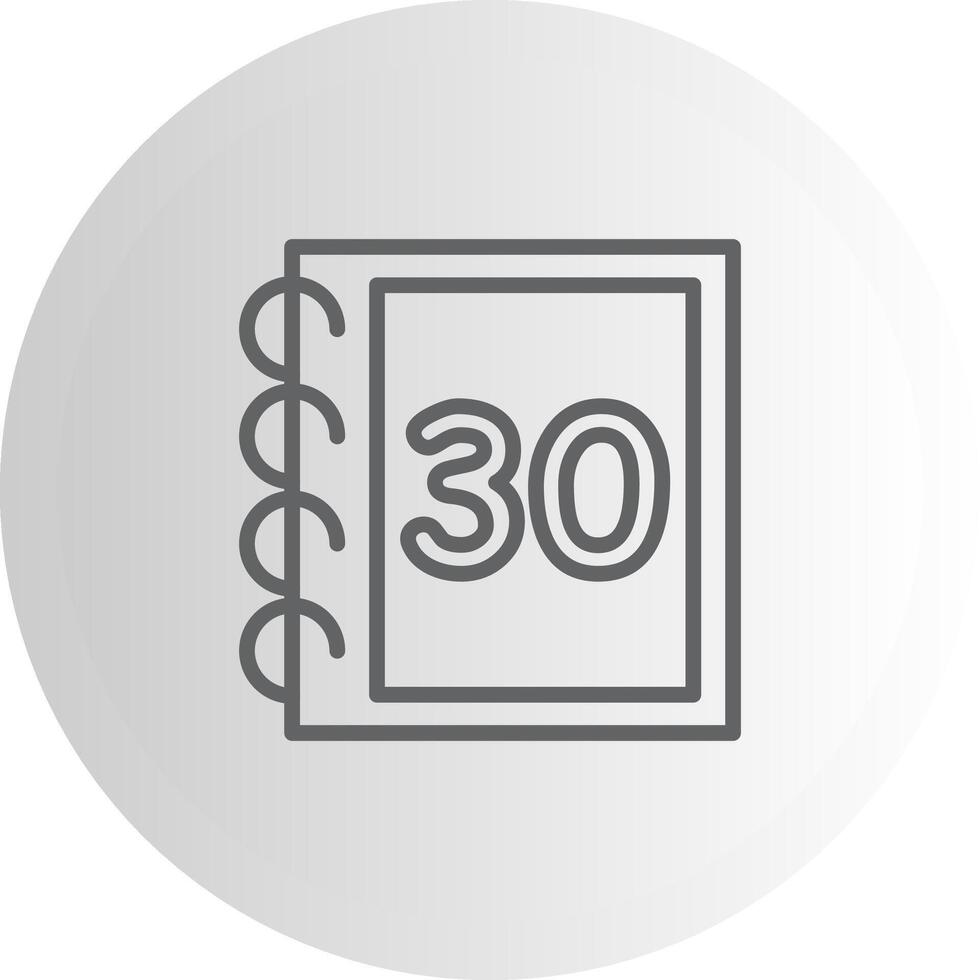 Math Thirty Abstract UI Element Design vector