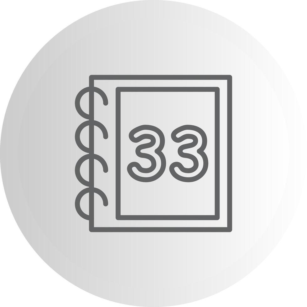 Math Thirty Three Abstract UI Element Design vector