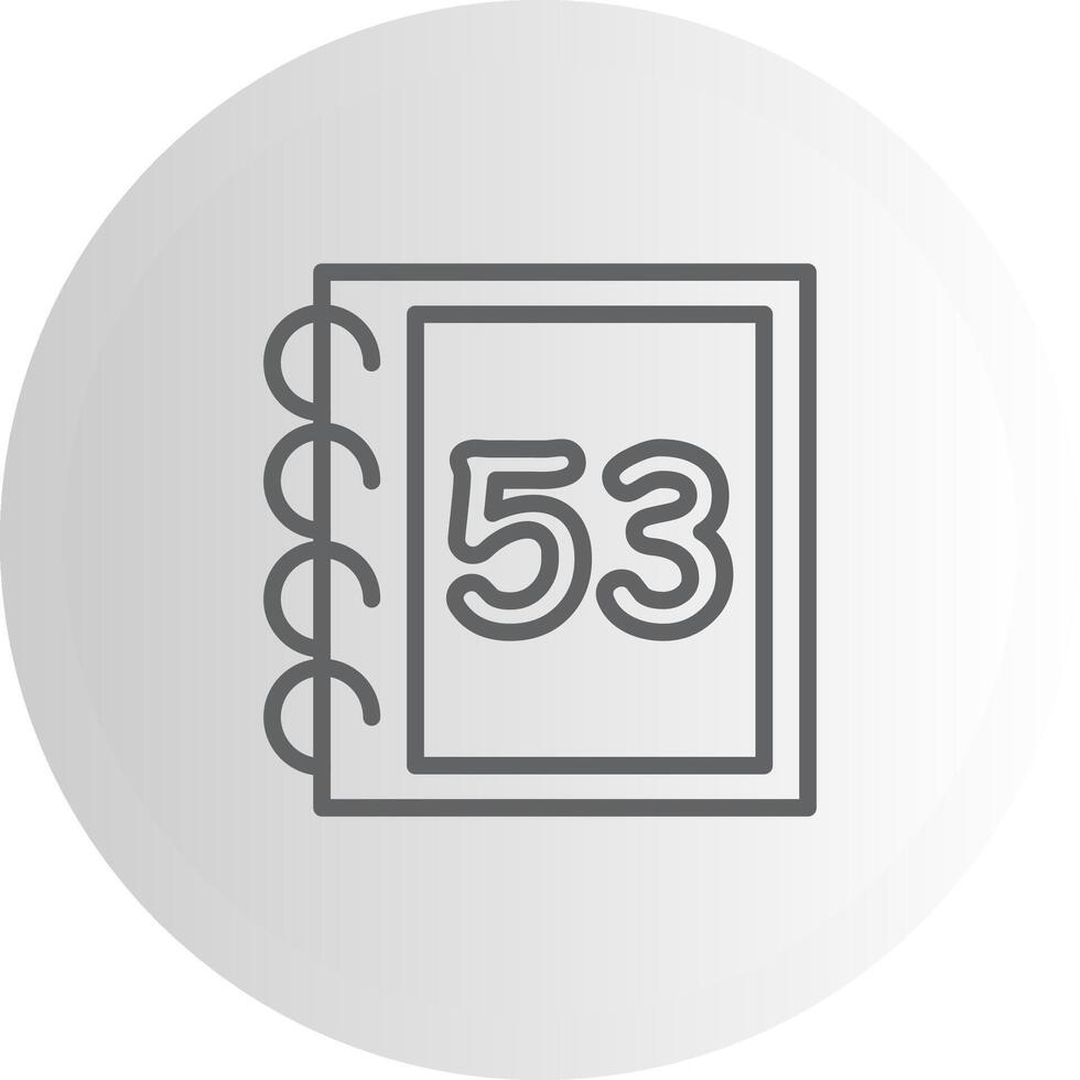 Math Fifty Three Mobile App Symbol Layout vector