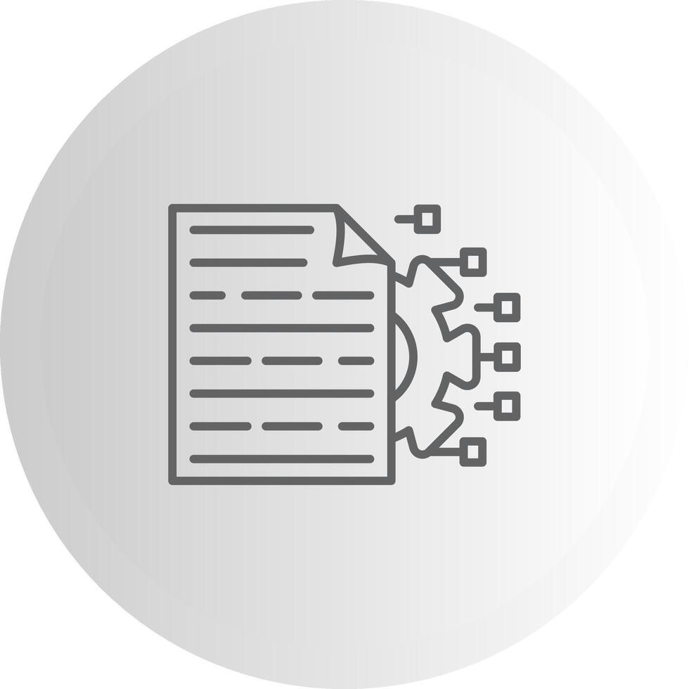 Deep Learning Interactive Design Glyph Mark vector