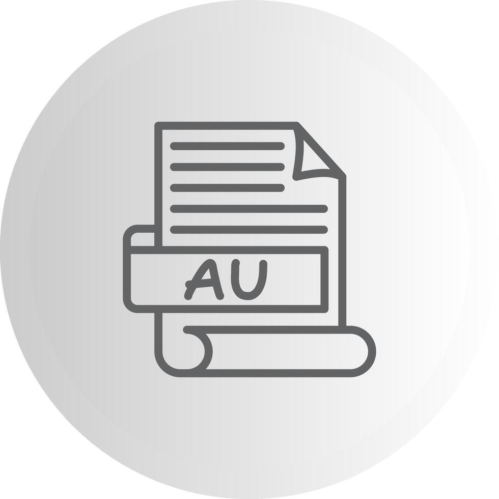 AU Elegant UI Object Graphic vector
