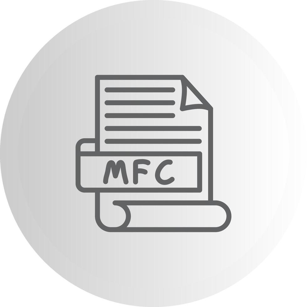 MFC Mobile App Symbol Layout vector