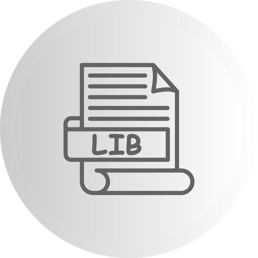 LIB Bold Graphic Form Representation vector