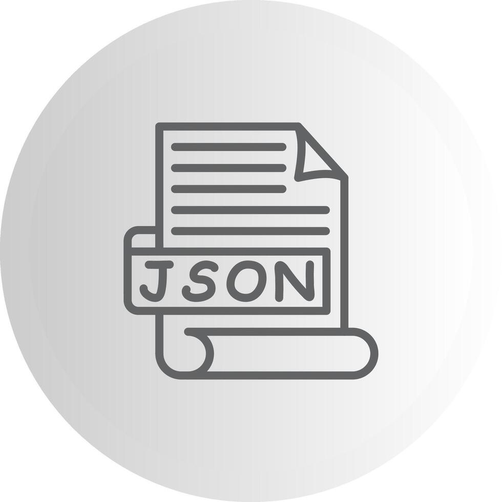 JSON Utility Focused Shape Element vector