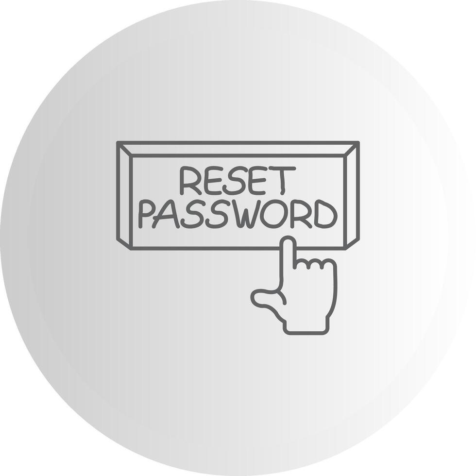 Reset Password Mobile Optimized Art Layout vector