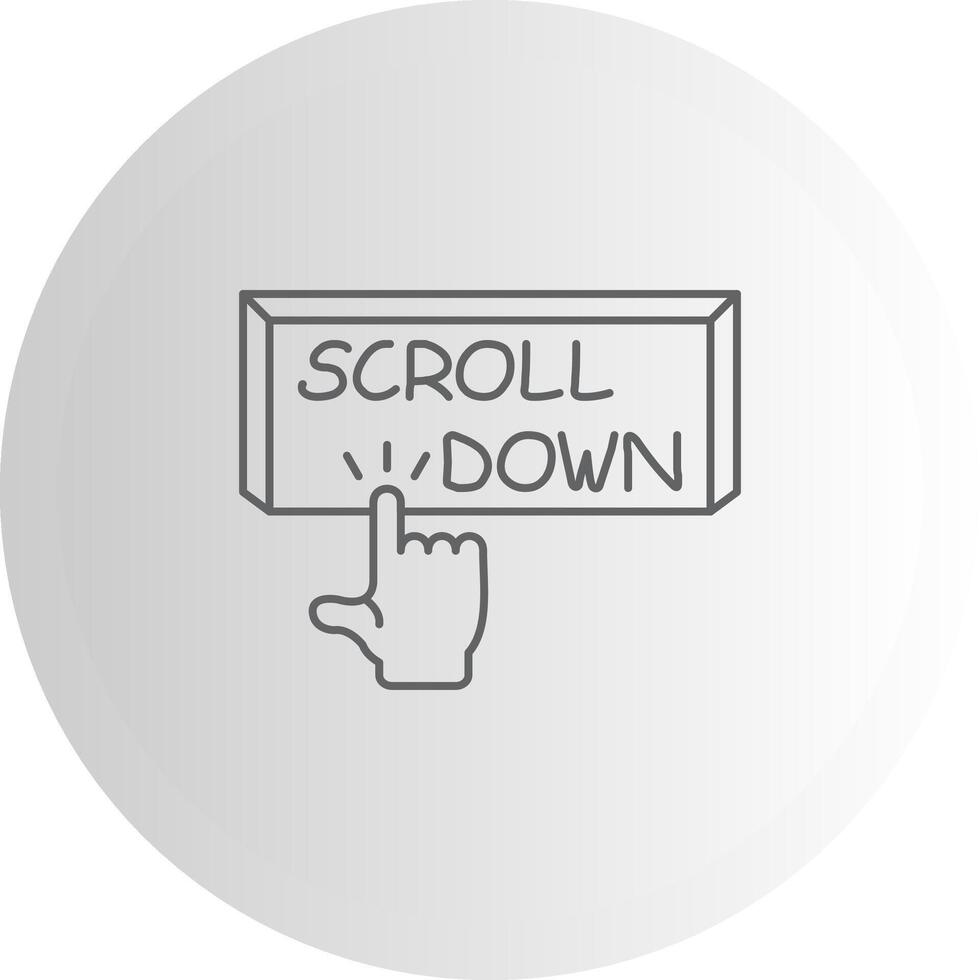 Scroll Down Unique Art Style Feature vector