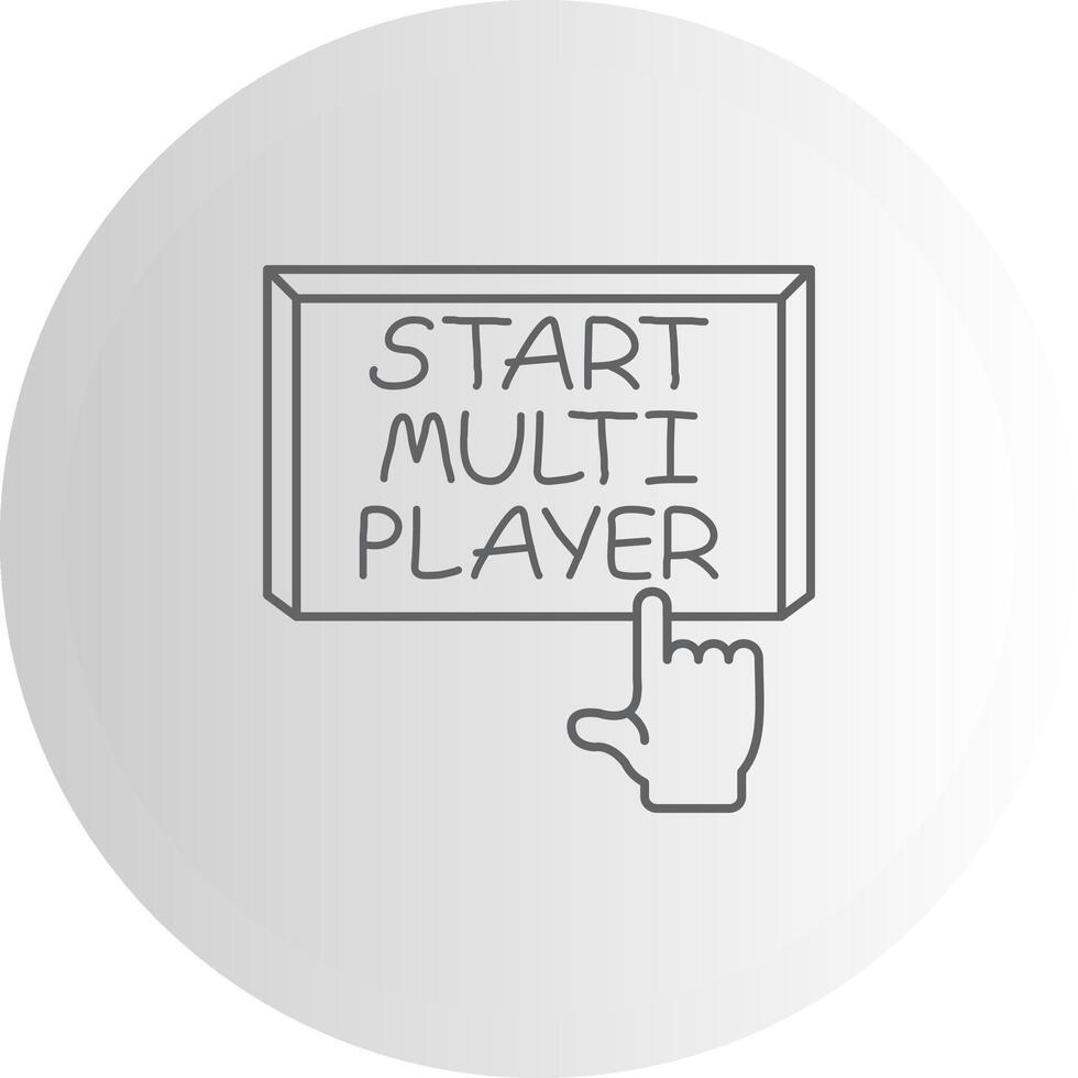 Start Multiplayer User Interface Element Graphic vector