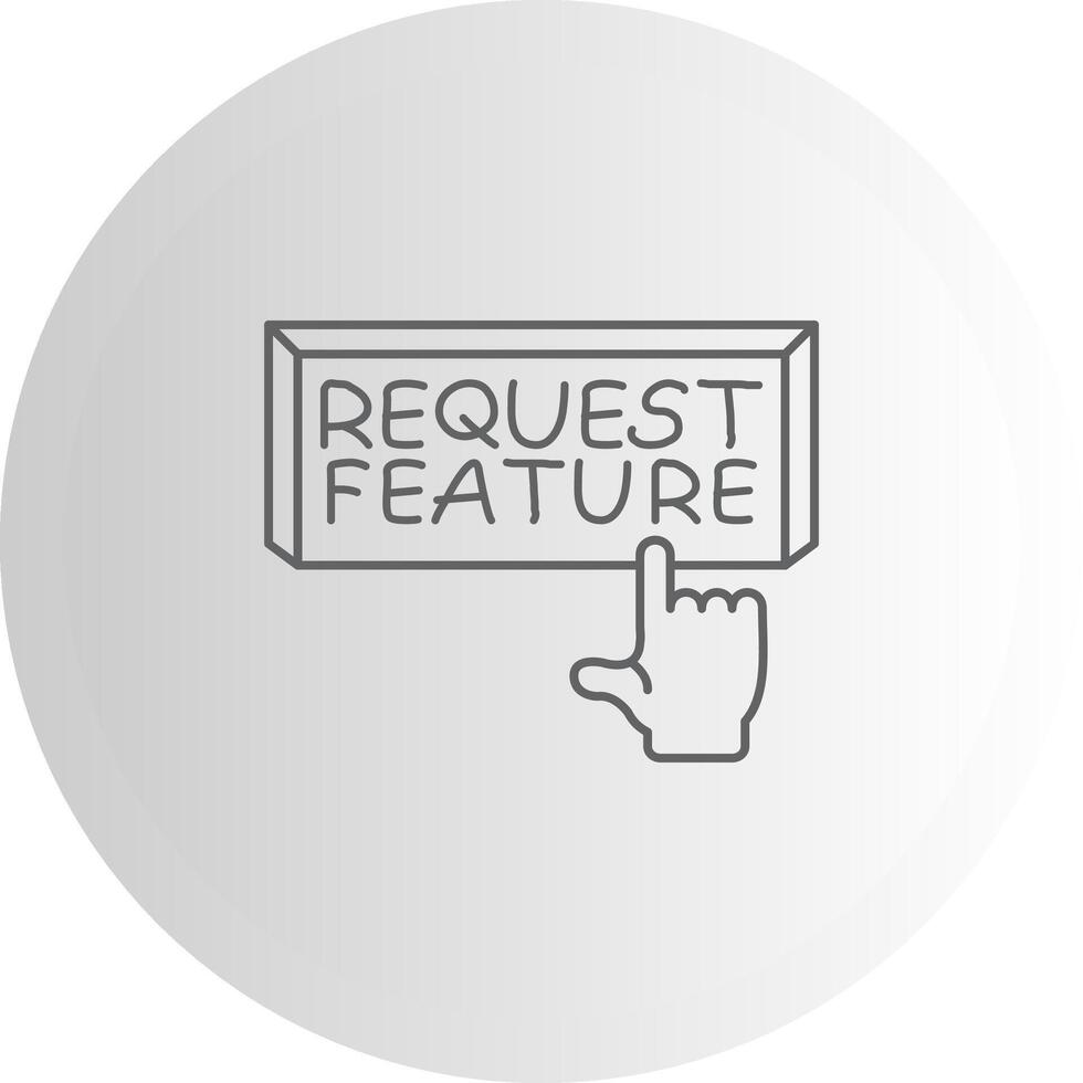 Request Feature Intuitive UI Feature Layout vector