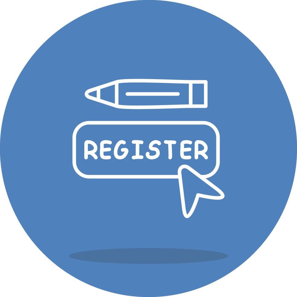 Register Structured Graphic Design Object vector