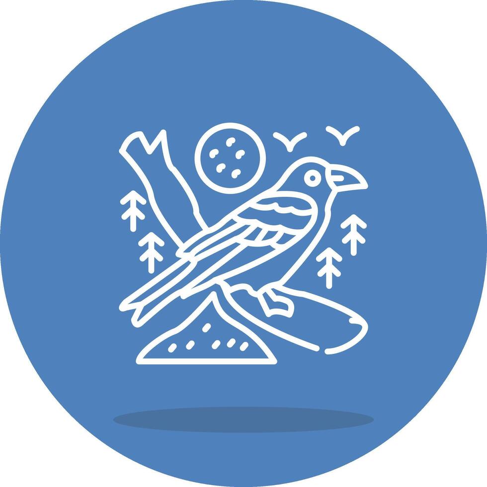 Common Raven Core Design Element vector