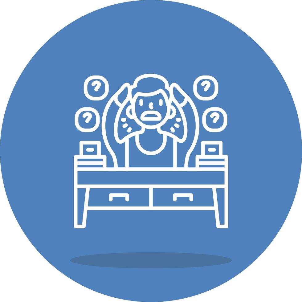 Forgetful Sharp Graphic Line Work vector