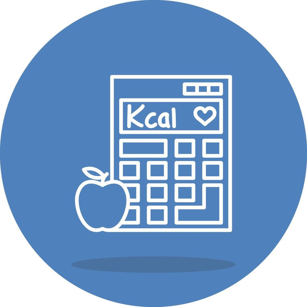 Calculate Calorie Clear Modern Graphic Object vector