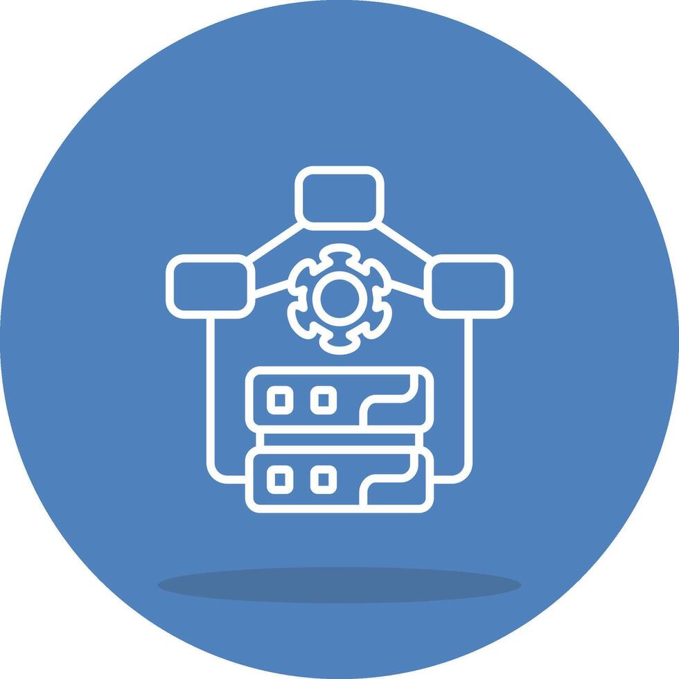 Data Model Process Minimal UI Graphic Asset vector