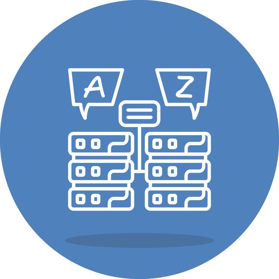 relacional base de datos único ui gráfico representación vector