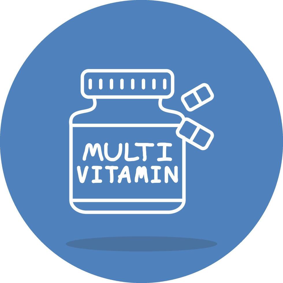 Multivitamin Digital Interface Graphic Element vector