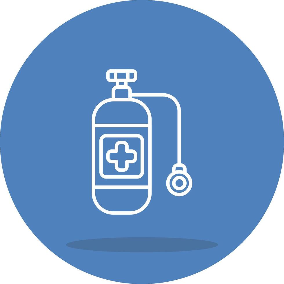 Oxygen Tank Simplified Graphic Design Form vector