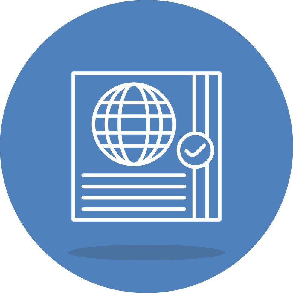 Passport Control Clean User Interface Object vector