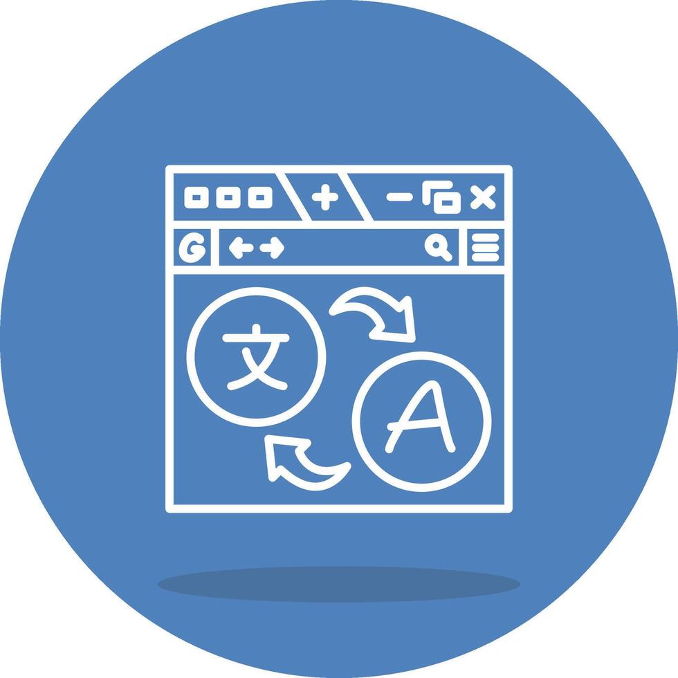 Online translation Interactive Web Design Asset vector