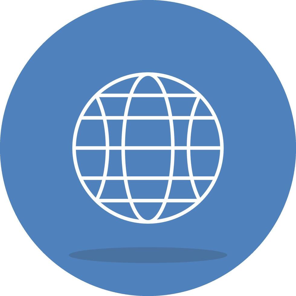 Globe Clear Minimal Graphic Sketch vector