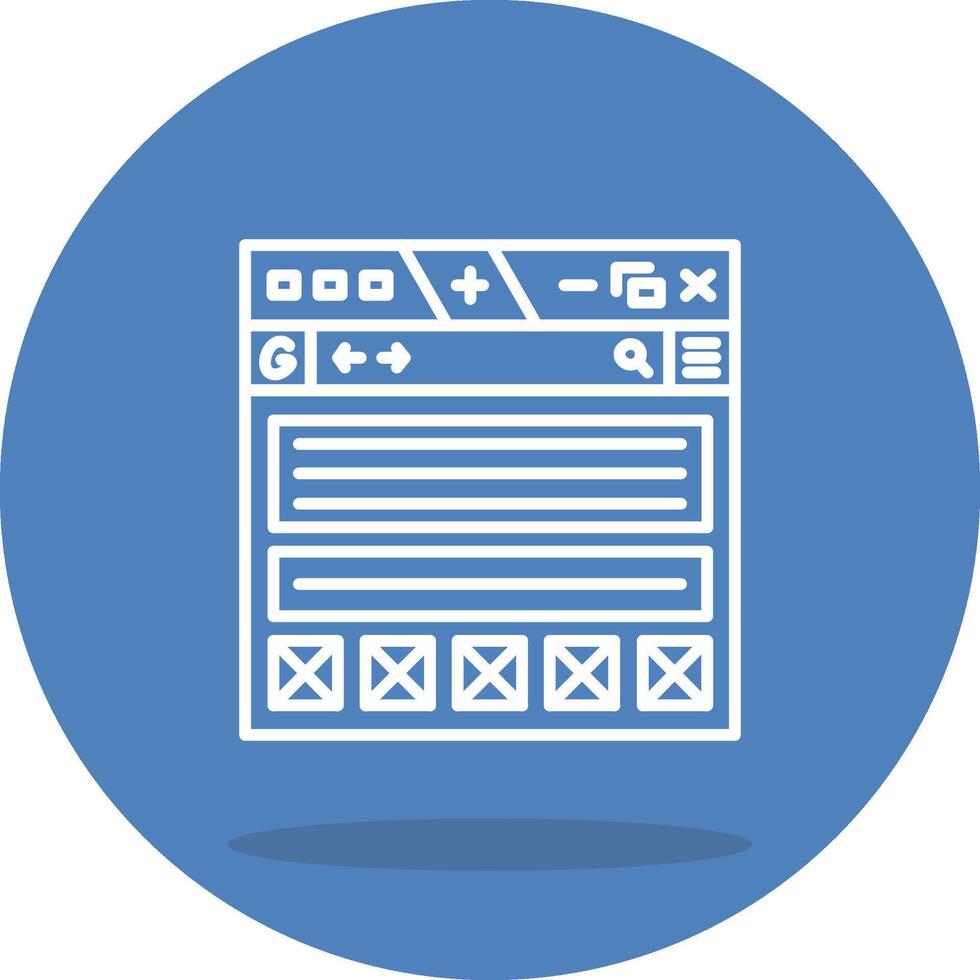 wireframe Simple Modern Layout vector