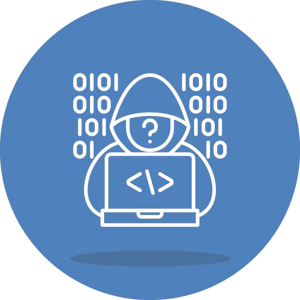 Hacker Dynamic Flat Illustration vector