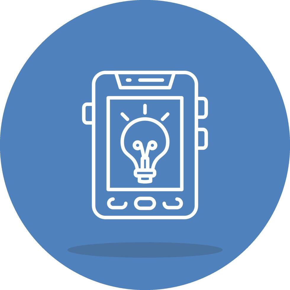 Smartphone Idea Consistent Flat Design Asset vector