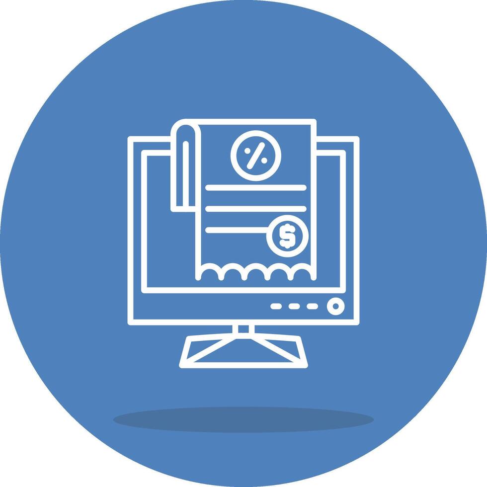 Lcd Invoice Creative Design Element vector