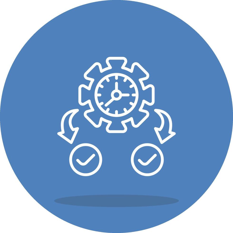 Time Management Focused UI Graphic Element vector