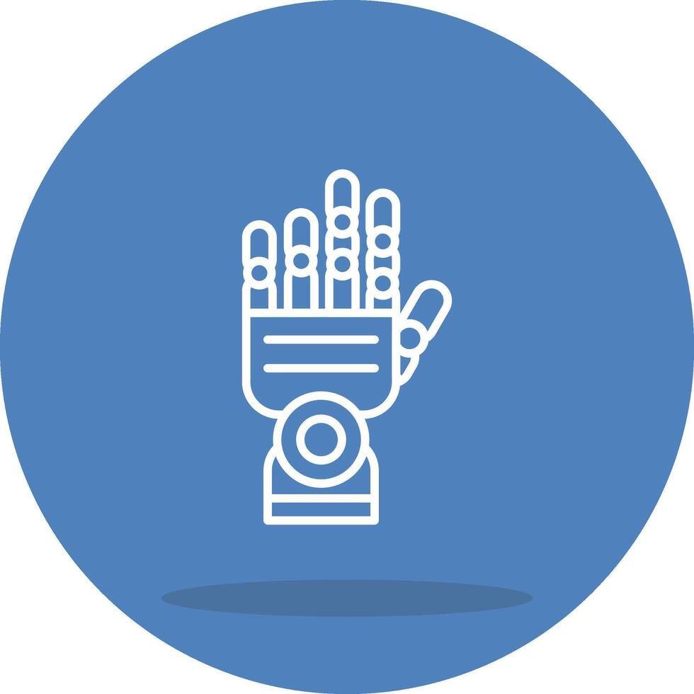Robotic Hand Flexible Digital Graphic Object vector