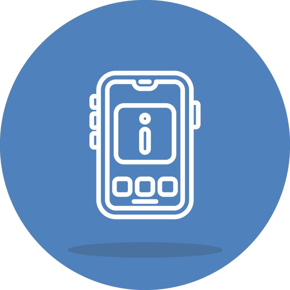 Mobile Info Digital Interface Graphic Element vector