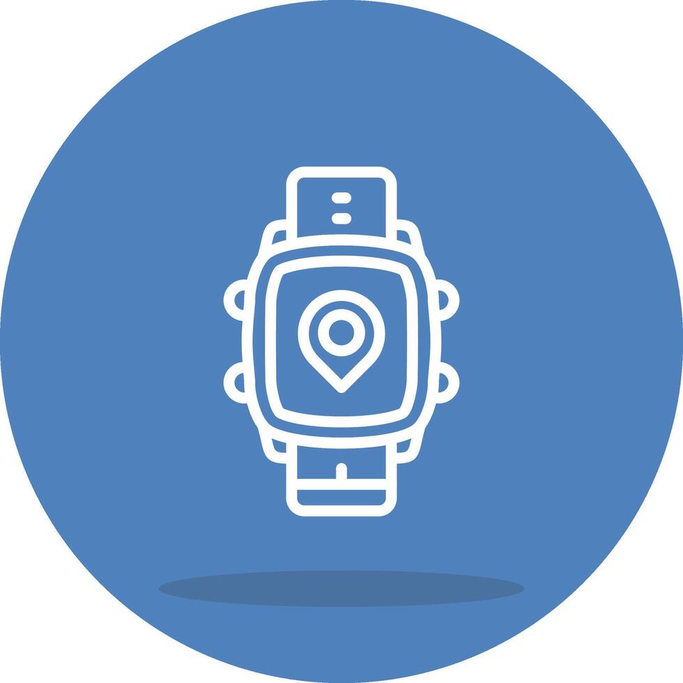 Smart Watch Location Application Interface Graphic Layout vector