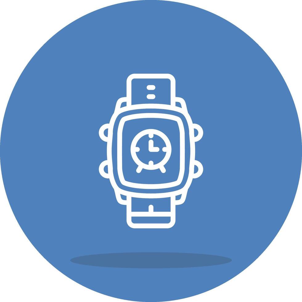 Smart Watch Clock Digital Interface Graphic Element vector