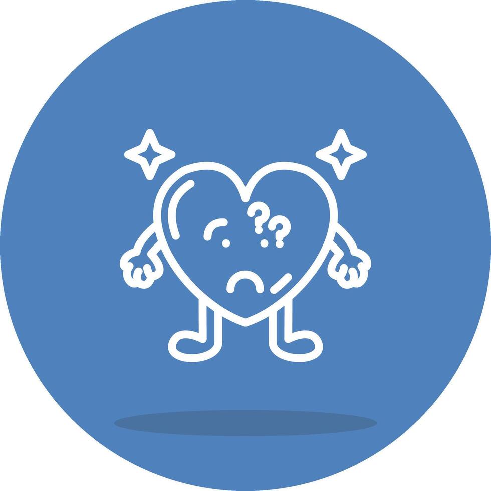 Thinking Heart Functional UI Design Element vector