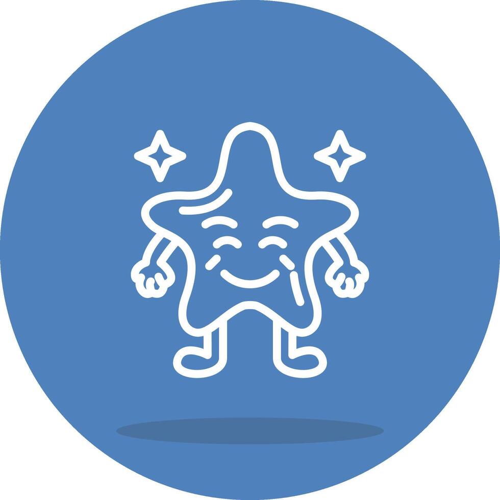 Joy Star Simplified Visual Graphic Form vector