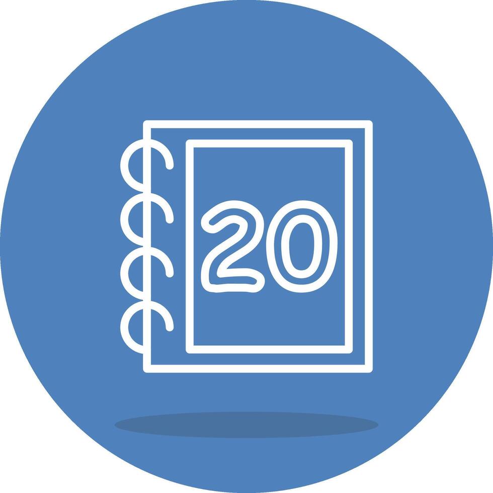 Math Twenty Compact Minimal Graphic Layout vector