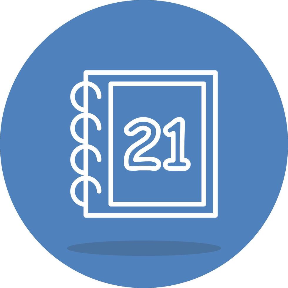 Math Twenty One Focused UI Graphic Element vector