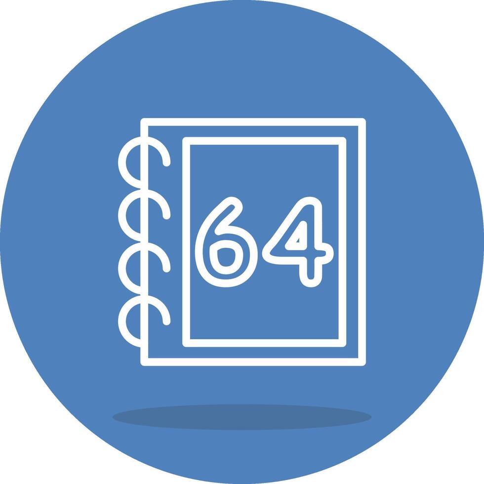 Math Sixty Four Clear Minimal Graphic Sketch vector