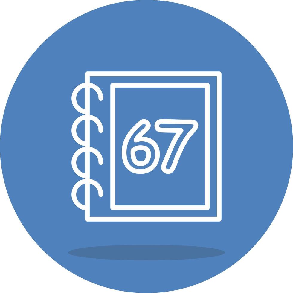 Math Sixty Seven Streamlined Web Graphic Design vector