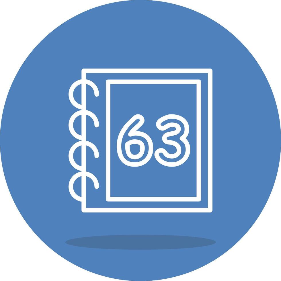 Math Sixty Three Simple Modern Layout vector