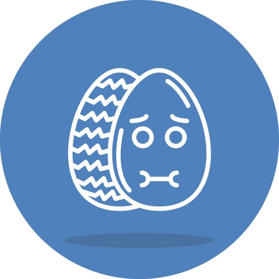 Easter Nauseated Egg Flexible Digital Graphic Object vector