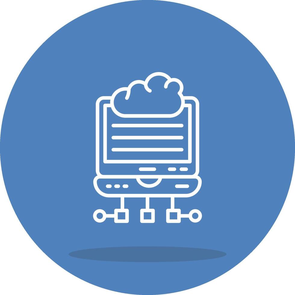 Cloud Edge Computing High Impact Visual Symbol vector