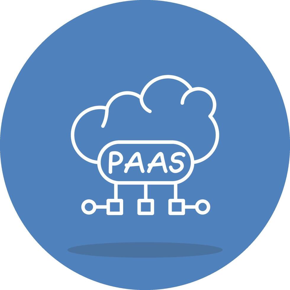 Cloud PaaS Dynamic User Interface Graphic vector