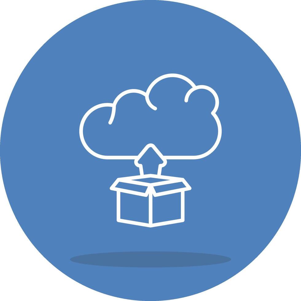Cloud App Deployment Distinctive Visual Graphic Symbol vector