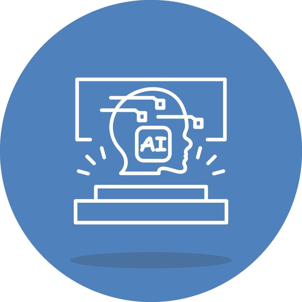 AI Simulation Consistent Flat Design Asset vector