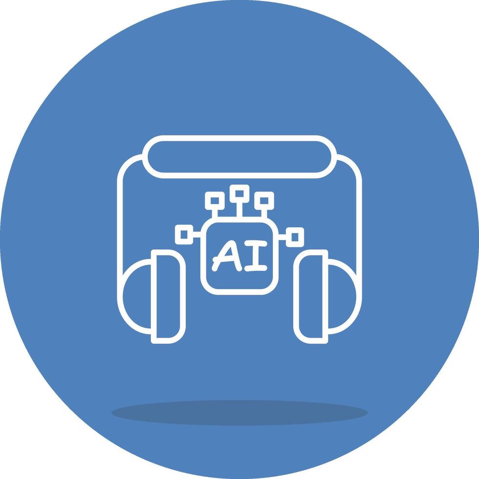 AI in Customer Service Creative Digital Graphic Object vector