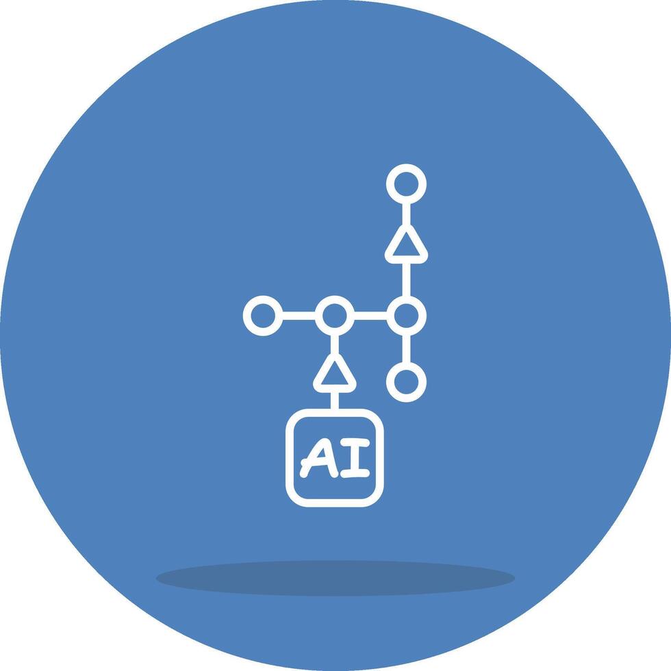 AI Workflow Adaptive UI Graphic vector