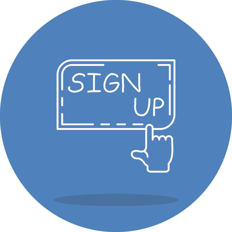 Sign Up System UI Graphic Element vector