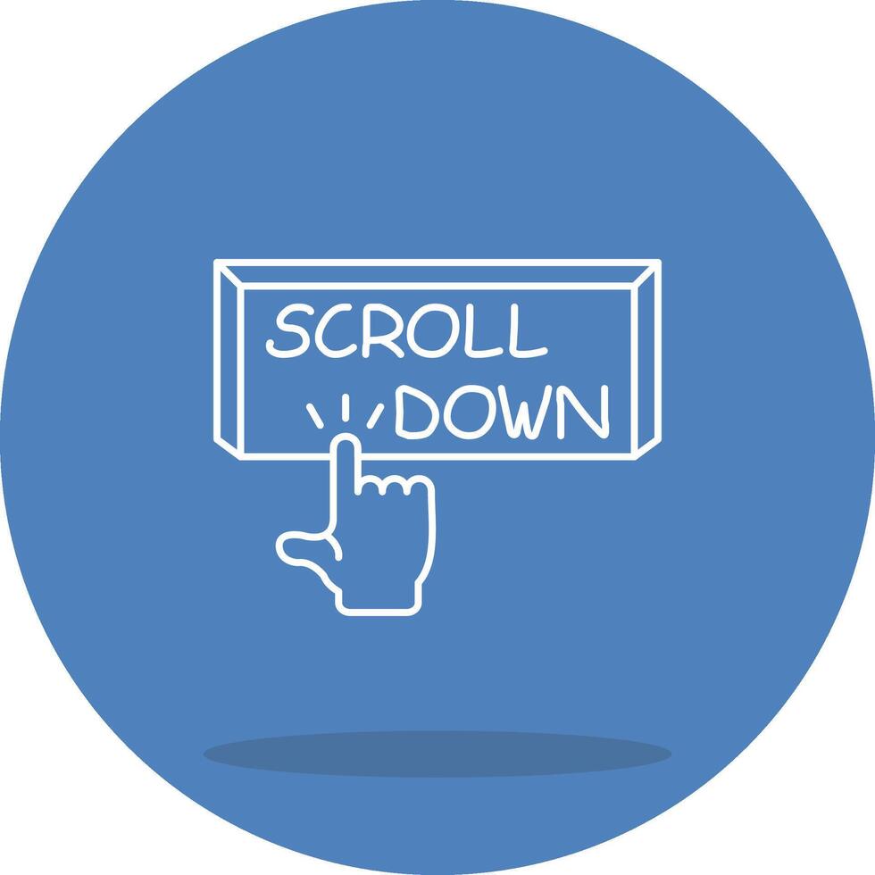 Scroll Down Functional UI Design Element vector