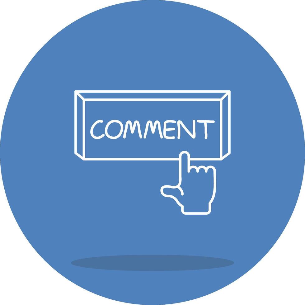 Comment Custom Flat Design vector